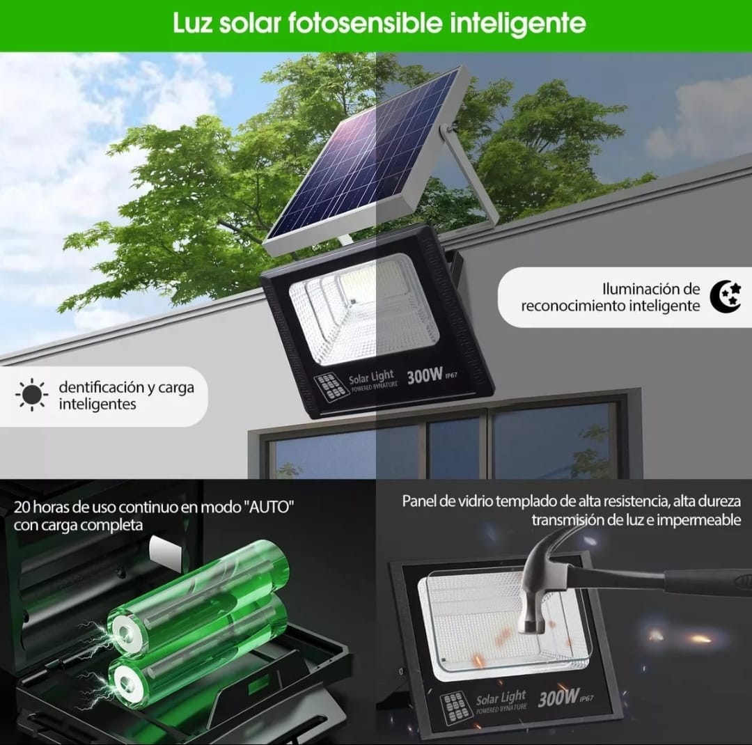 Reflector Led Solar Luminaria 300w